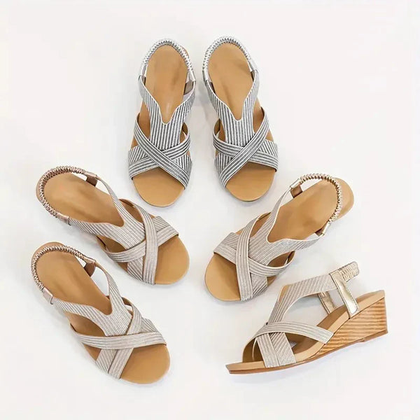 🔥LAST DAY PROMOTION 50% OFF - WOMEN'S LEATHER PLATFORM WEDGE ORTHOPEDIC SANDALS